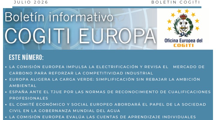 Boletín Informativo COGITI EUROPA – Julio 2026