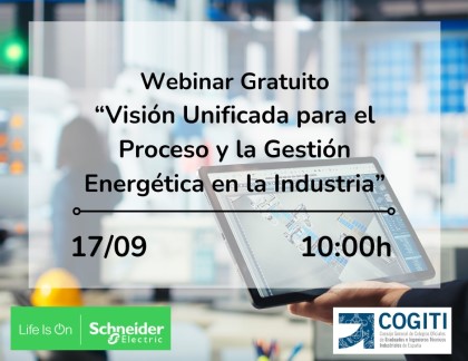 Imagen Webinar Gratuito - Visión Unificada para el Proceso y la Gestión Energética en la Industria